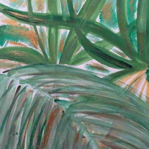 Le jardin botanique d’Aswan I, watercolour on paper, 2018. Copyright © VG Bild-Kunst, Bonn 2022.