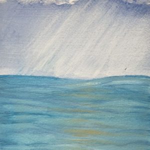 Series: Sea, 26/39. Watercolour on paper. 2022. 14,8x21,0. Copyright: VG Bild-Kunst, Bonn 2022
