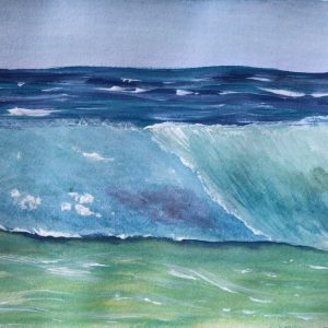 Series: Sea, 33/39. Watercolour on paper. 2022. 14,8x21,0. Copyright: VG Bild-Kunst, Bonn 2022