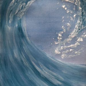 Series: Waves, 1/17. Watercolour on paper. 2022. Copyright: VG Bild-Kunst, Bonn 2022