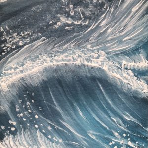 Series "Waves", 8/17. Watercolour on paper. 2022. Copyright: VG Bild-Kunst, Bonn 2022