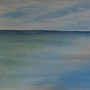 Sandbänke, acrylics on canvas, 50x70 cm, 2023. Copyright © VG Bild-Kunst, Bonn 2023.