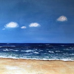 Sommer, acrylics on canvas, 50x70 cm, 2025. Copyright © VG Bild-Kunst, Bonn 2025.